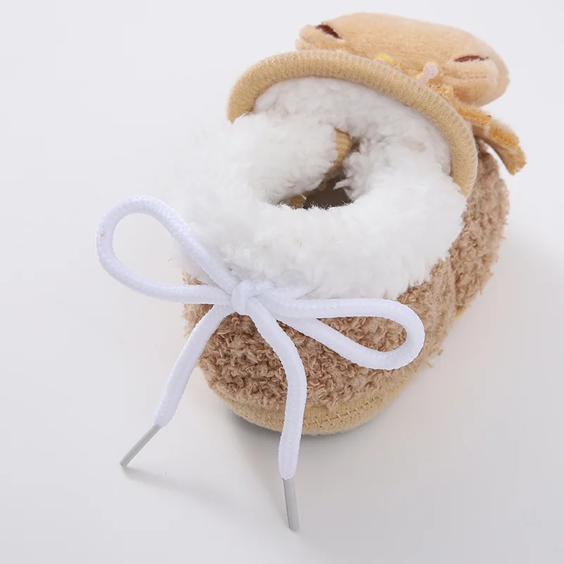 Chausson Bébé Ourson avec un Noeud
